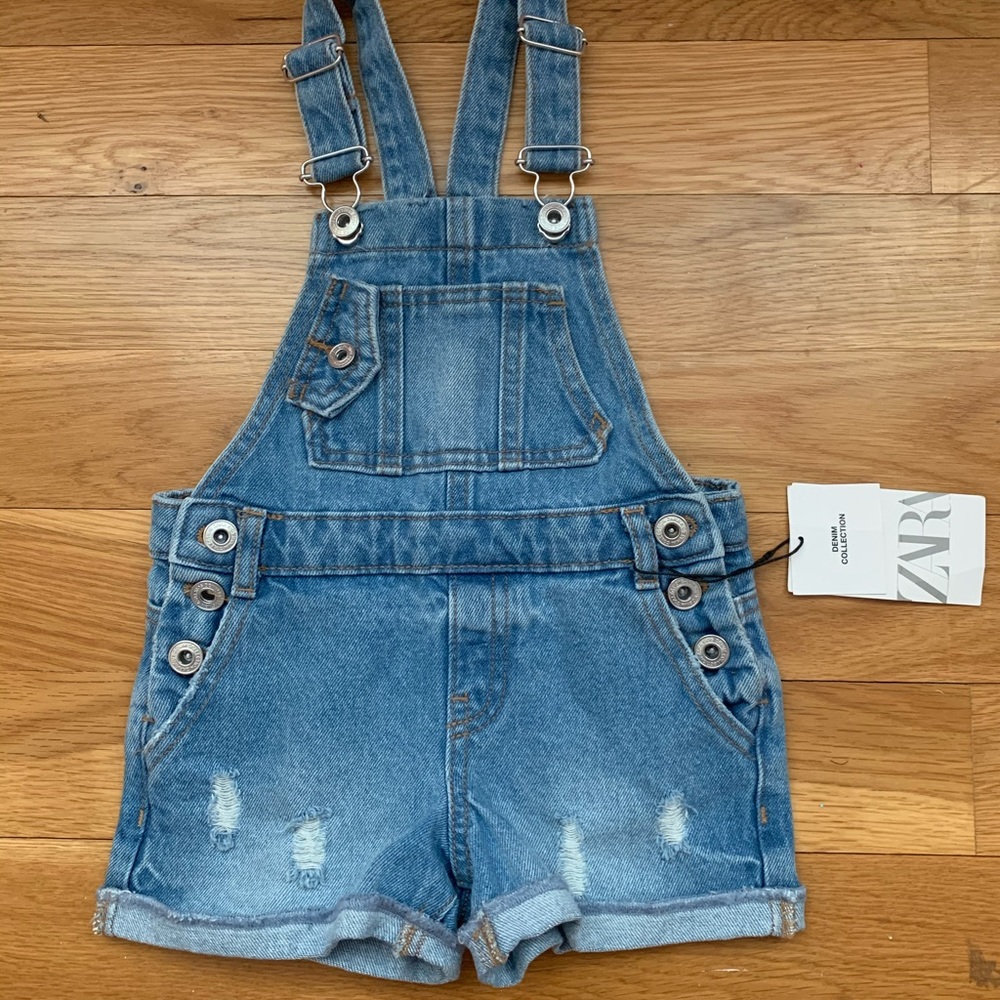 Zara Girls Denim Overalls